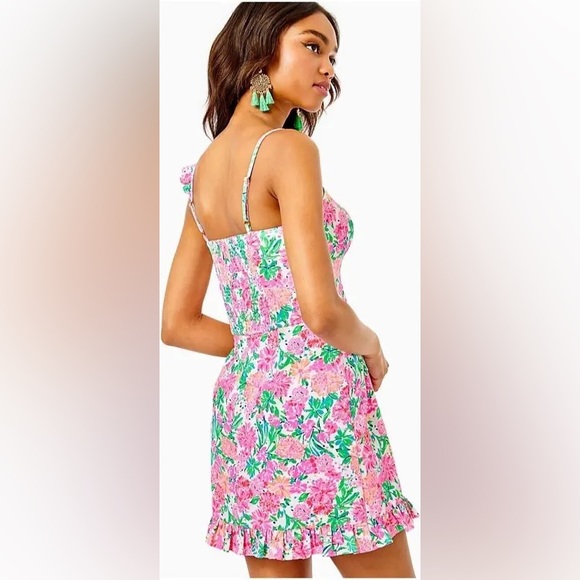 New Lilly Pulitzer Maetha Romper Thats what I herd - Picture 2 of 5